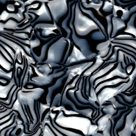 Celuloid PWBK-16070 160 x 70 cm czarno-biała zebra, perłowa